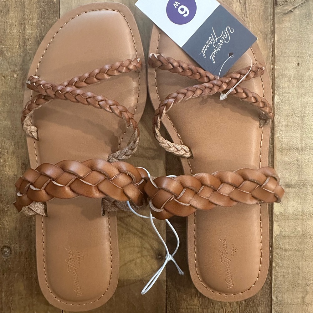 Universal Thread Tan Braided Sandals